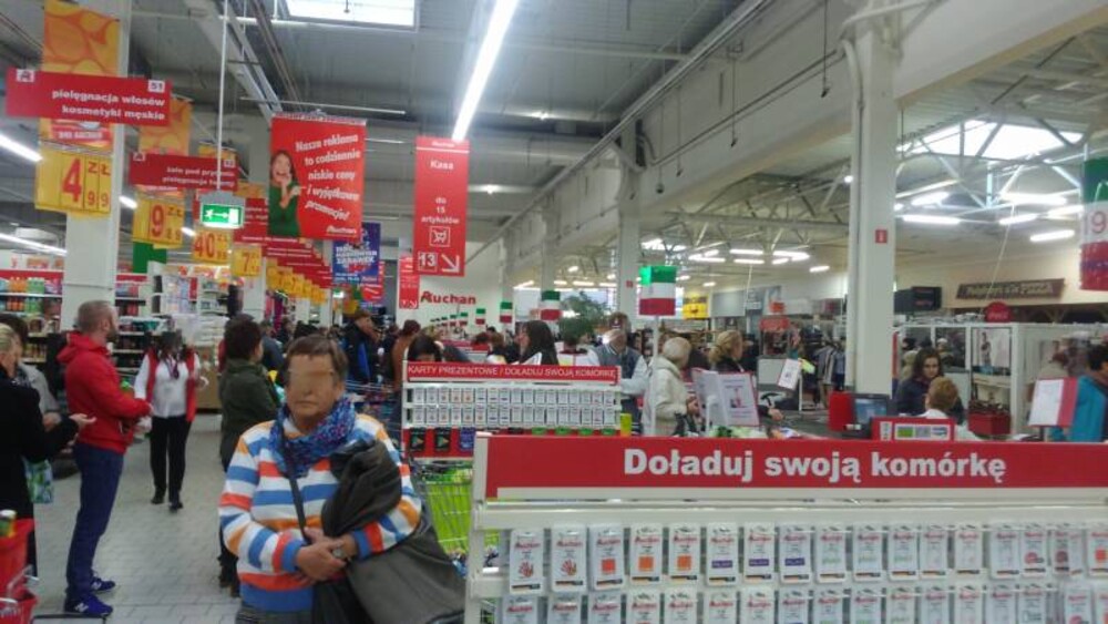 Awaria w Auchan